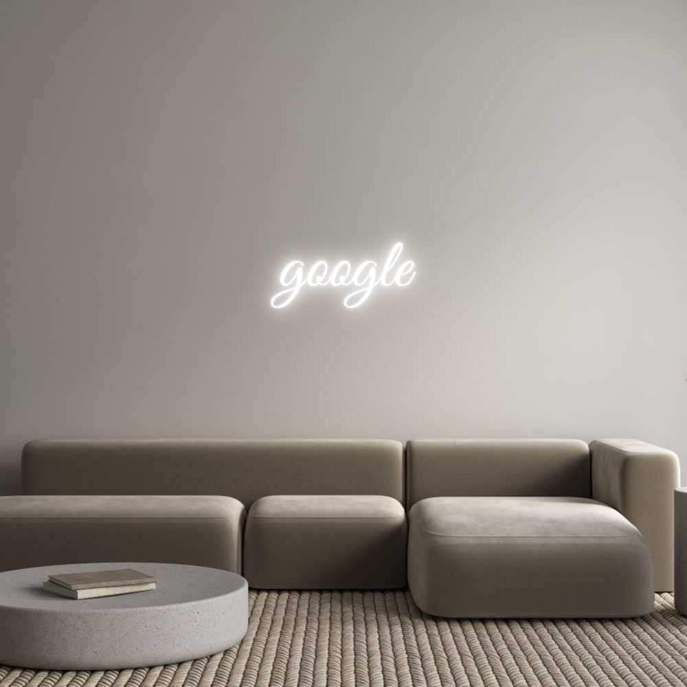 Custom Neon Text - google