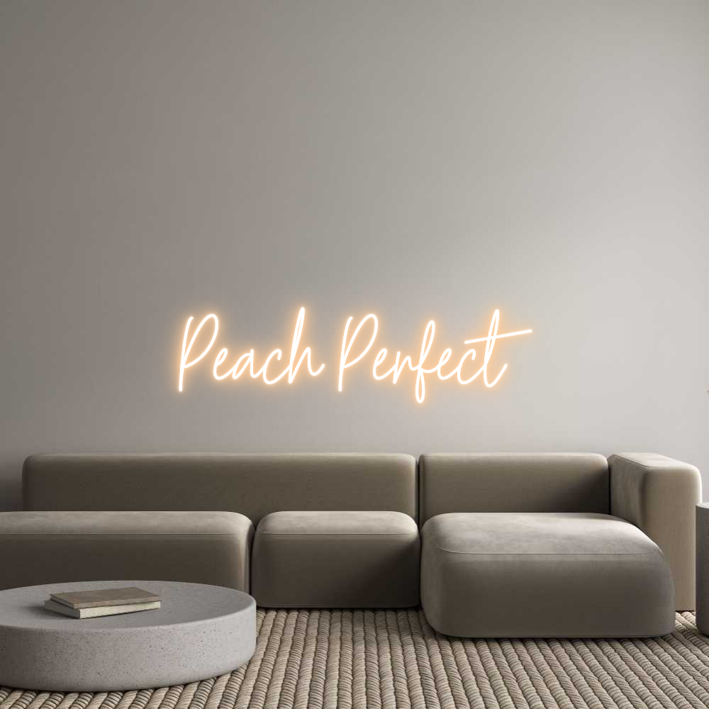 Custom Neon Text - Peach Perfect