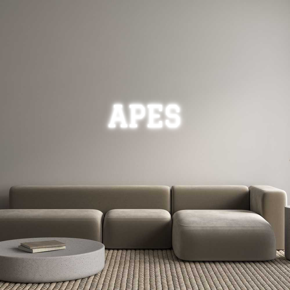 Custom Neon Text - APES