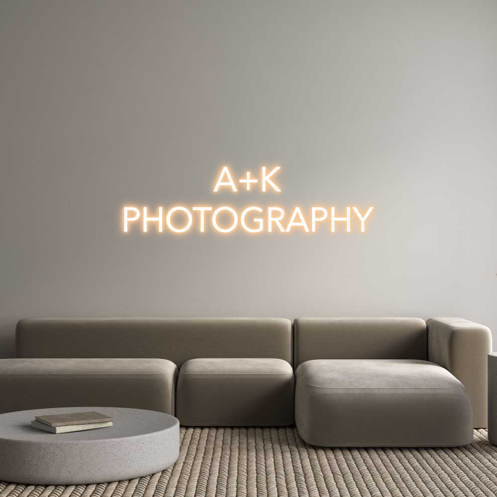 Custom Neon Text - A+K
PHOTOGRA...