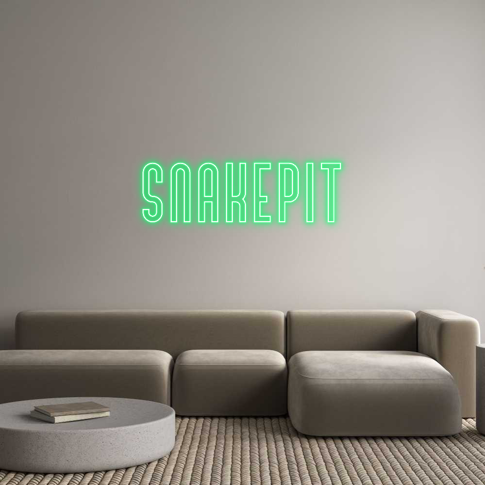 Custom Neon Text - Snakepit
