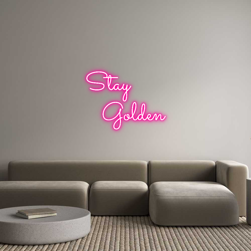 Custom Neon Text - Stay 
   Gol...