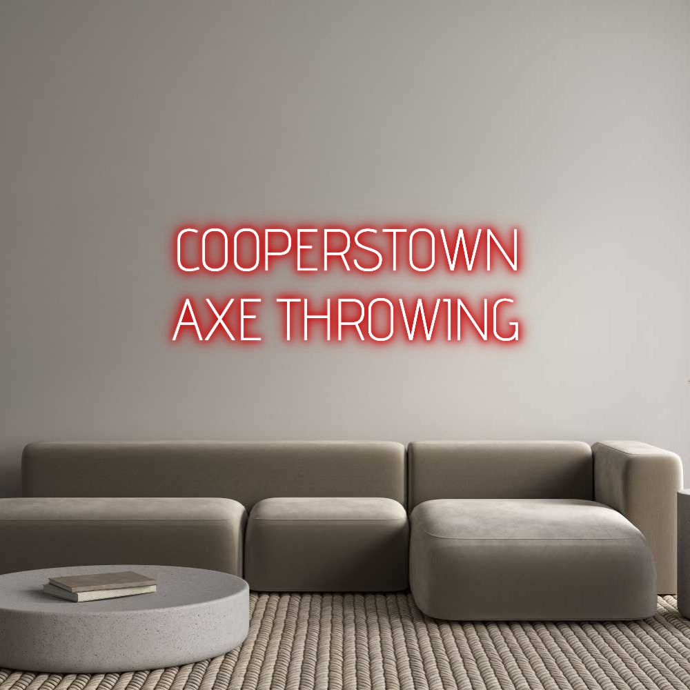 Custom Neon Text - COOPERSTOWN
...