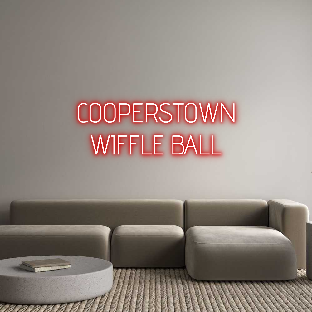 Custom Neon Text - COOPERSTOWN
...