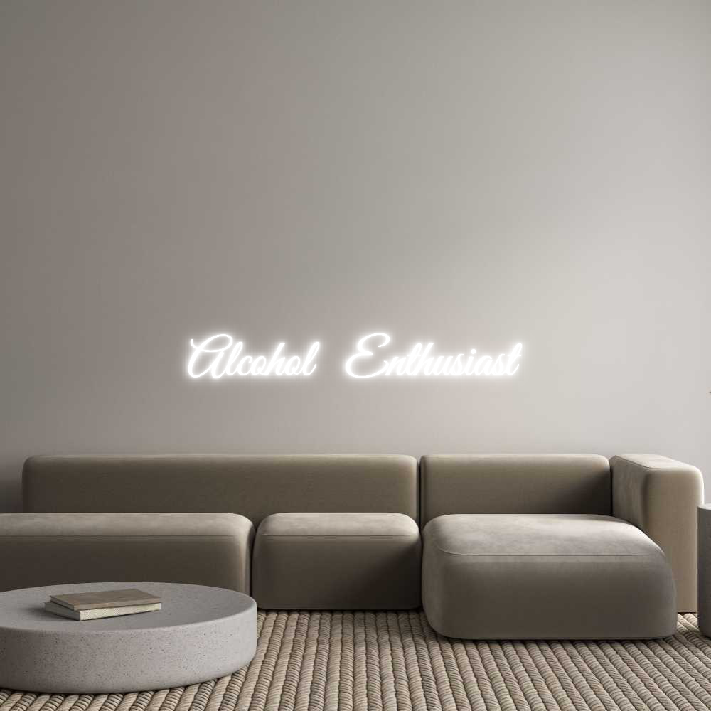 Custom Neon Text - Alcohol  Enth...