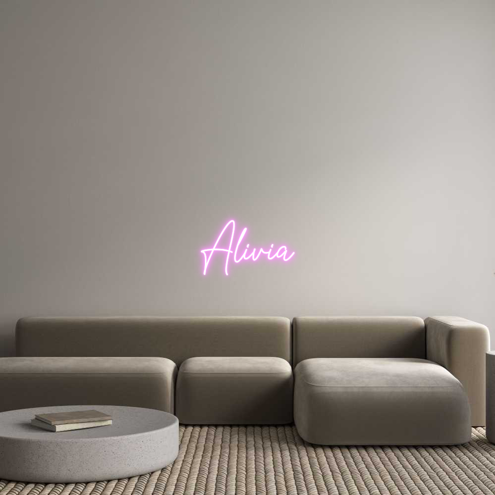 Custom Neon Text - Alivia
