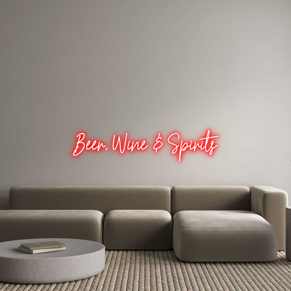 Custom Neon Text - Beer, Wine & ...