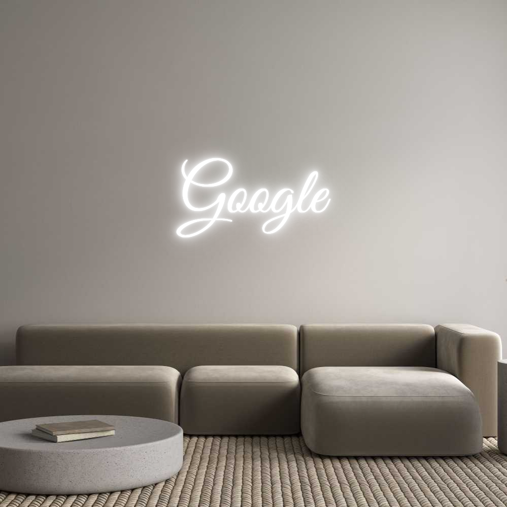 Custom Neon Text - Google