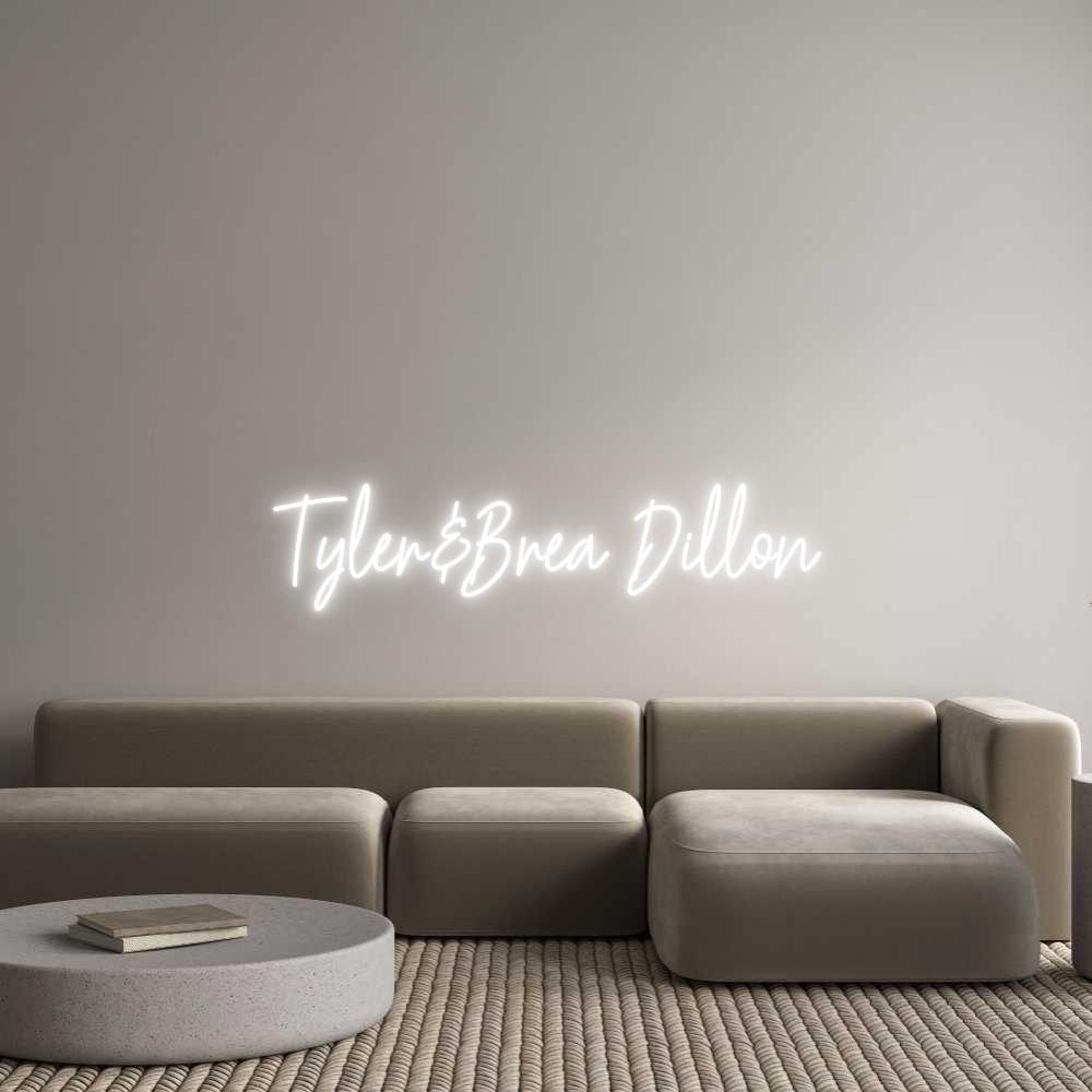 Custom Neon Text - Tyler&Brea Di...