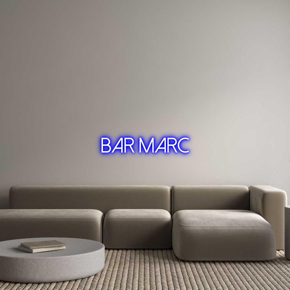 Custom Neon Text - Bar Marc