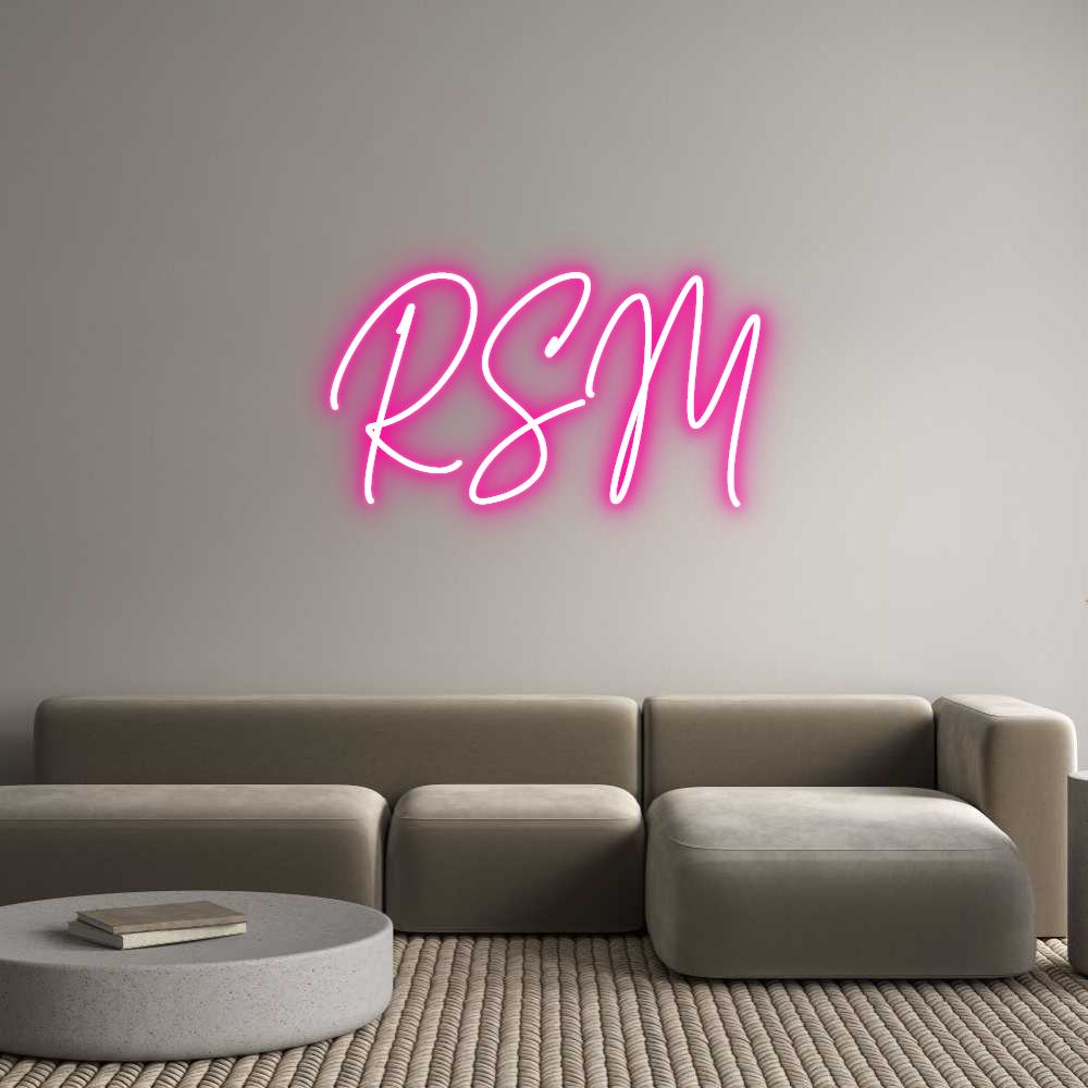 Custom Neon Text - RSM