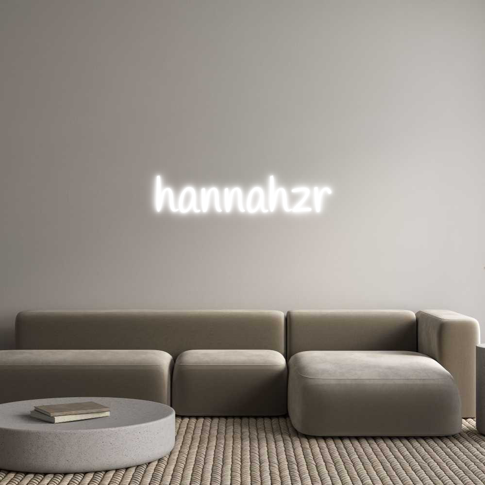 Custom Neon Text - hannahzr