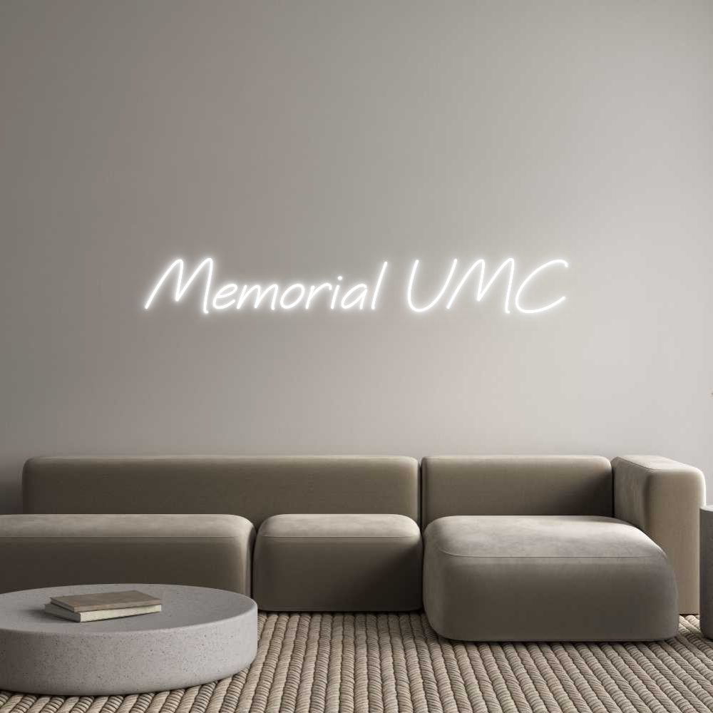 Custom Neon Text - Memorial UMC