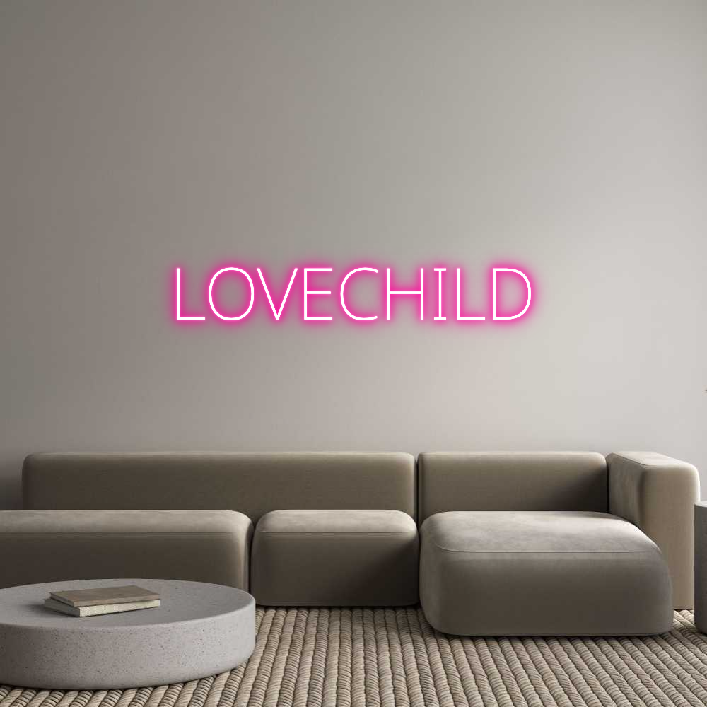 Custom Neon Text - LOVECHILD