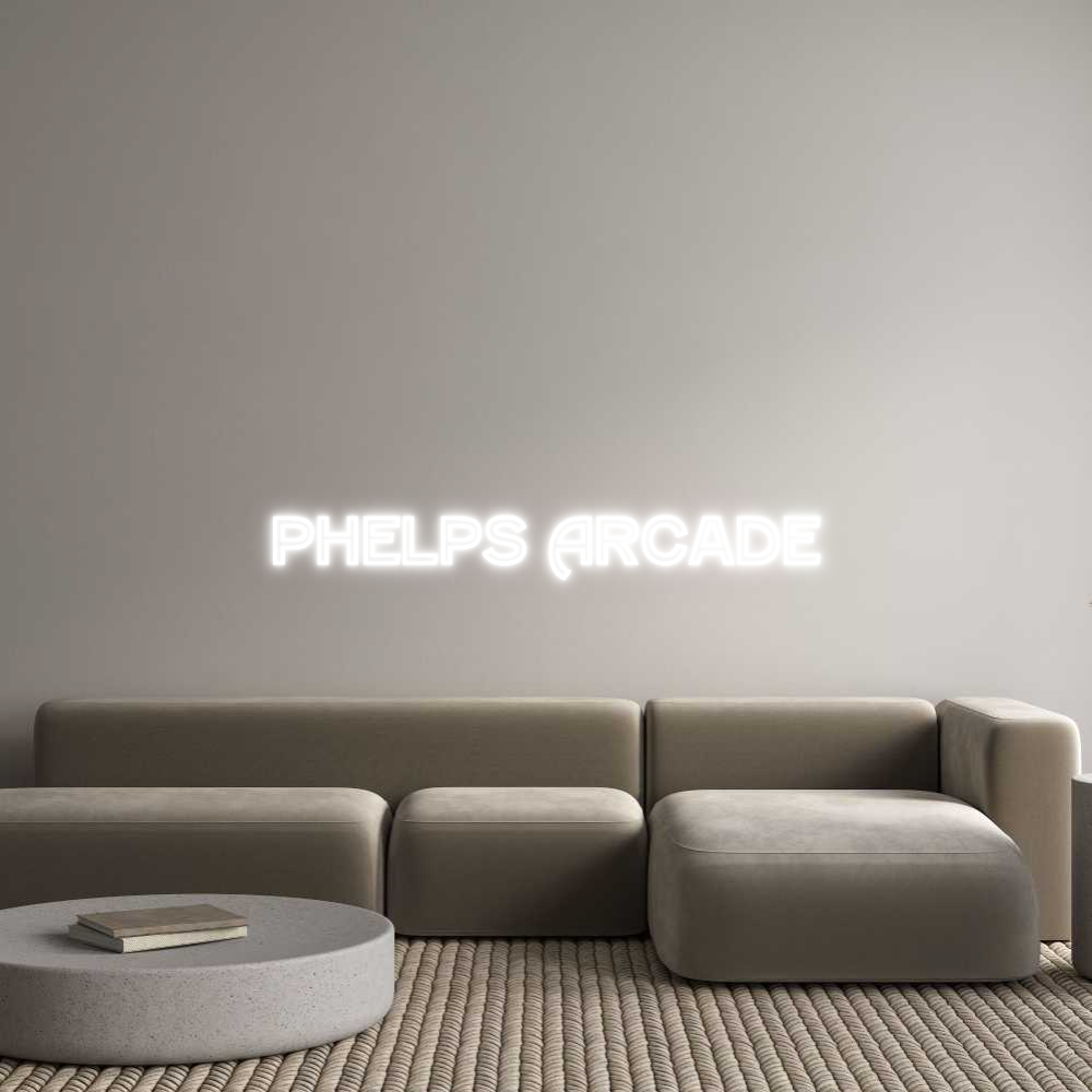 Custom Neon Text - Phelps Arcade