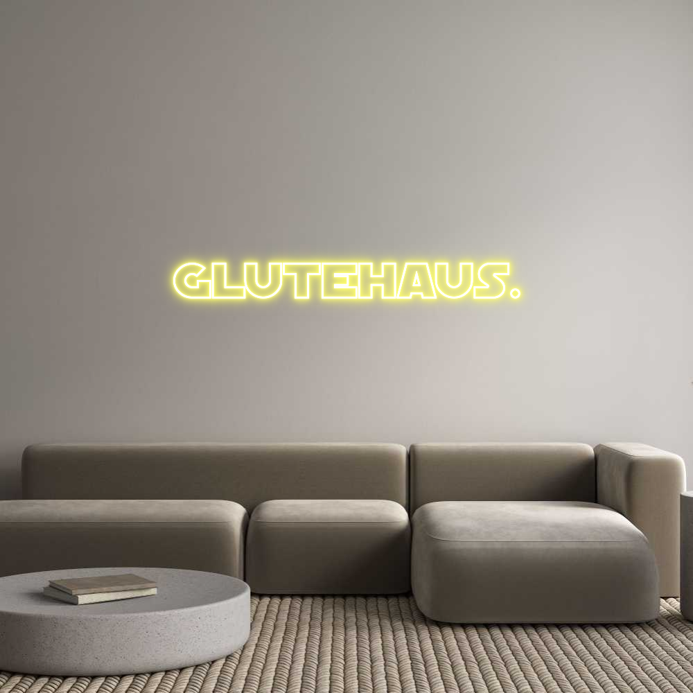 Custom Neon Text - GLUTEHAUS.