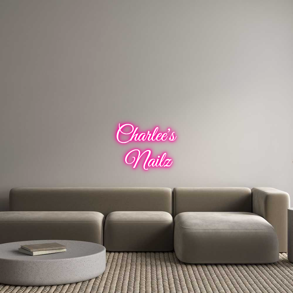 Custom Neon Text - Charlee's 
N...