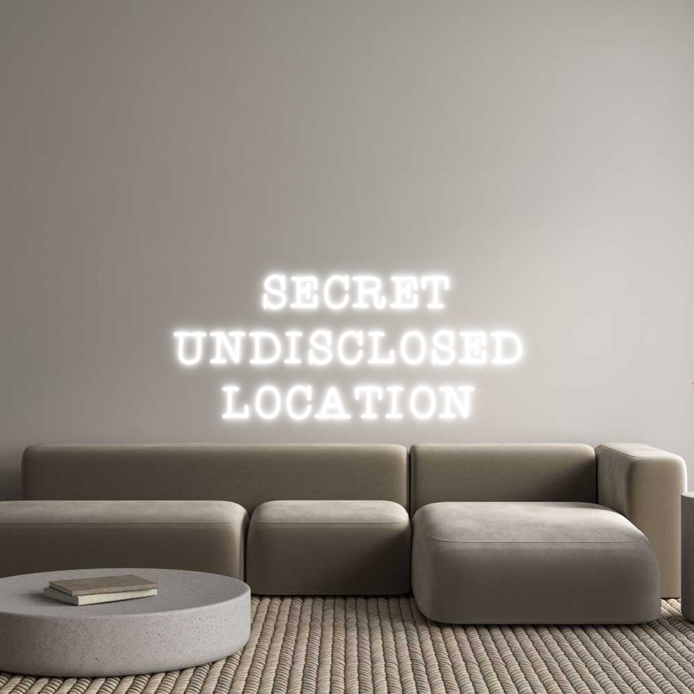 Custom Neon Text - SECRET
UNDIS...