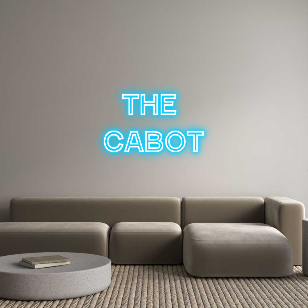 Custom Neon Text - The 
Cabot
