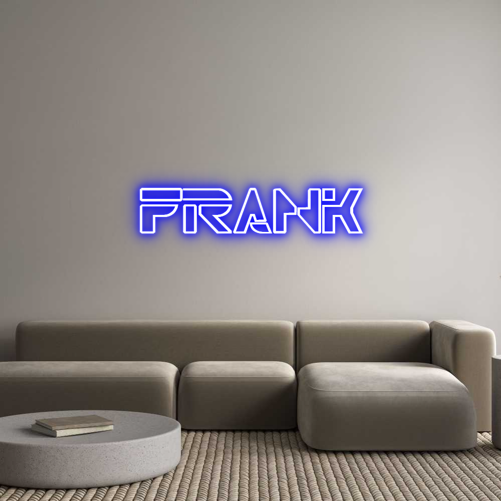 Custom Neon Text - FRANK