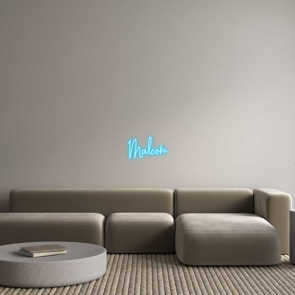 Custom Neon Text - Malcom
