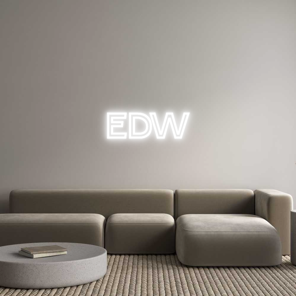Custom Neon Text - EDW