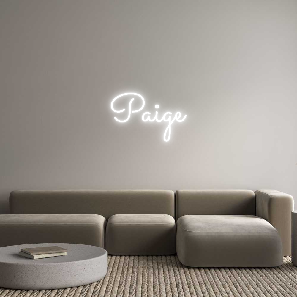 Custom Neon Text - Paige