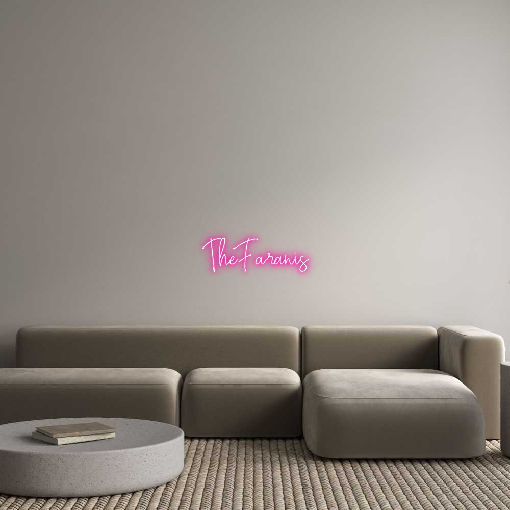 Custom Neon Text - The Faranis