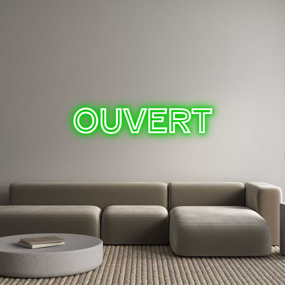 Custom Neon Text - OUVERT