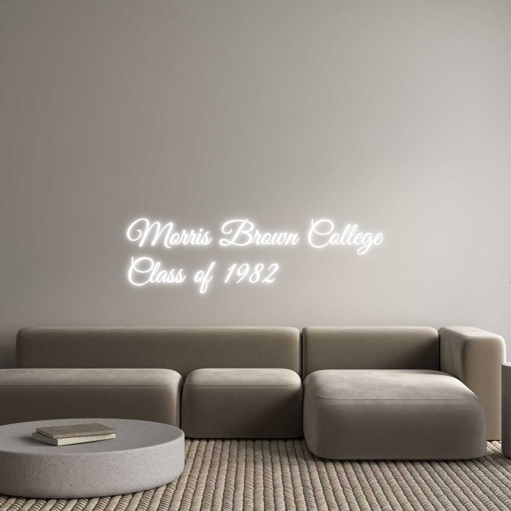 Custom Neon Text - Morris Brown ...