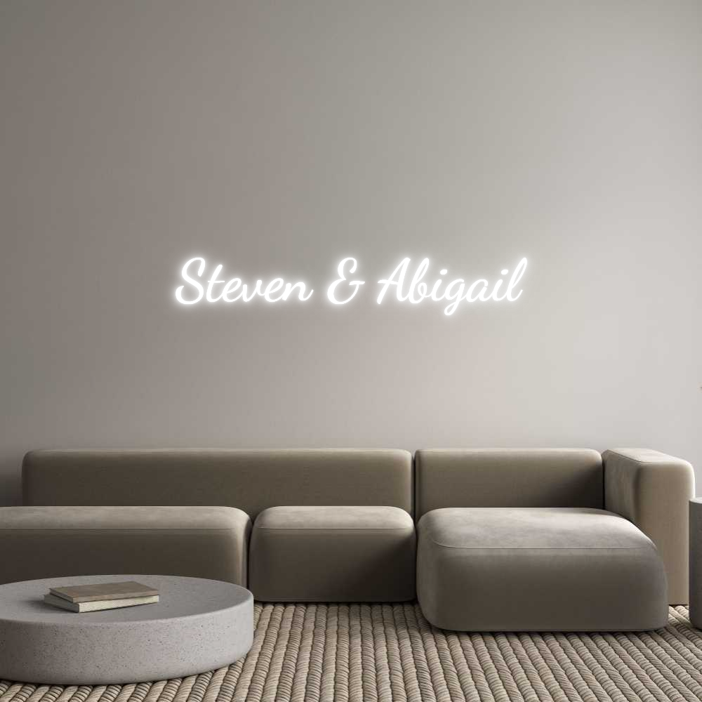 Custom Neon Text - Steven & Abig...
