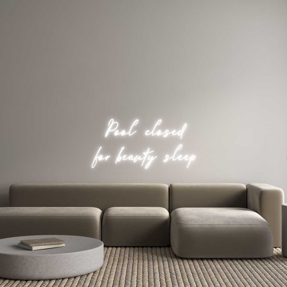 Custom Neon Text - Pool closed
...