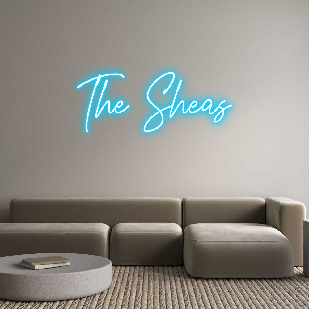 Custom Neon Text - The Sheas