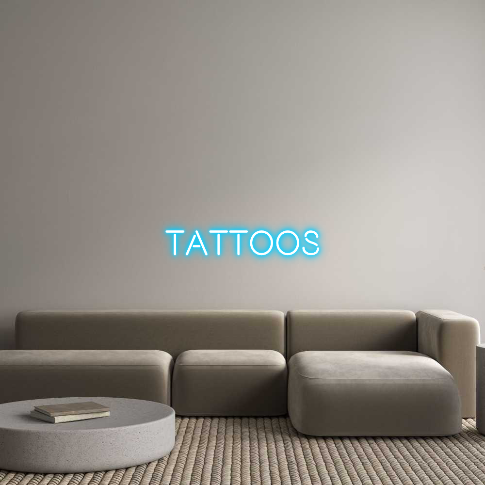 Custom Neon Text - TATTOOS