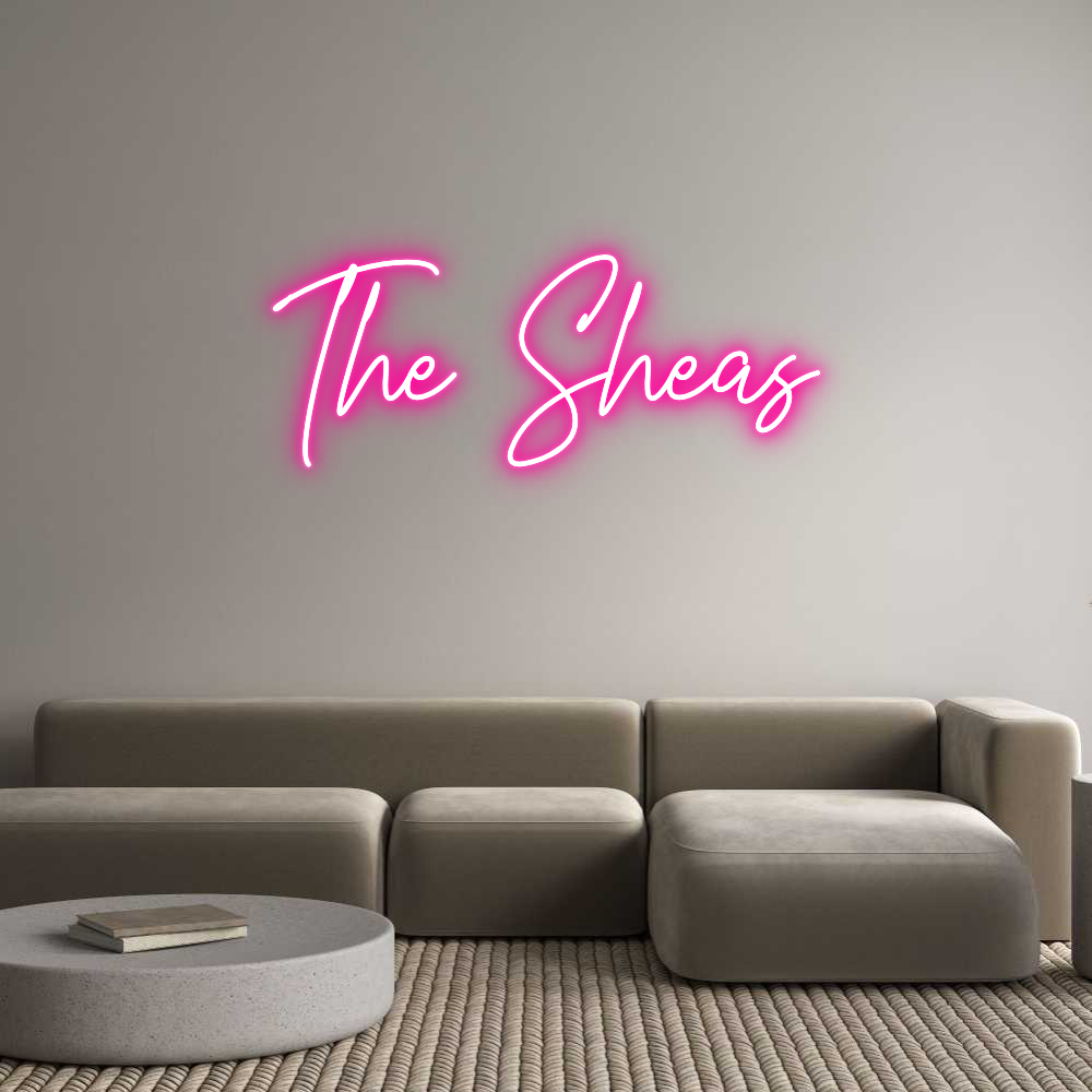 Custom Neon Text - The Sheas