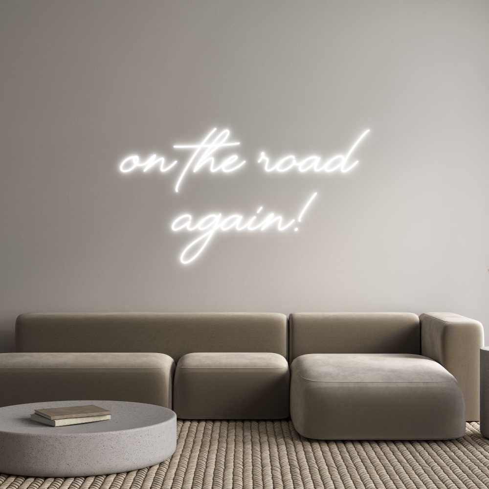 Custom Neon Text - On The Road
...