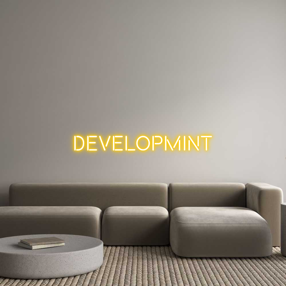 Custom Neon Text - DEVELOPMINT