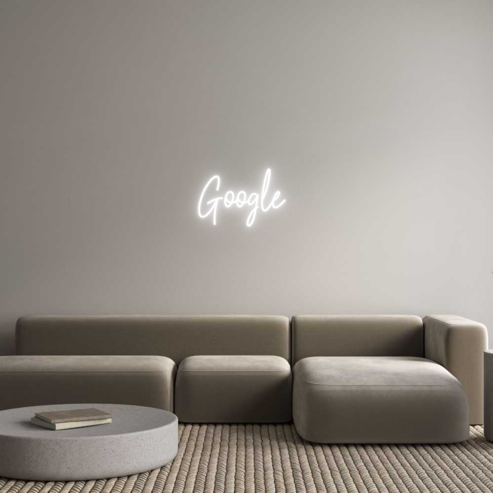 Custom Neon Text - Google