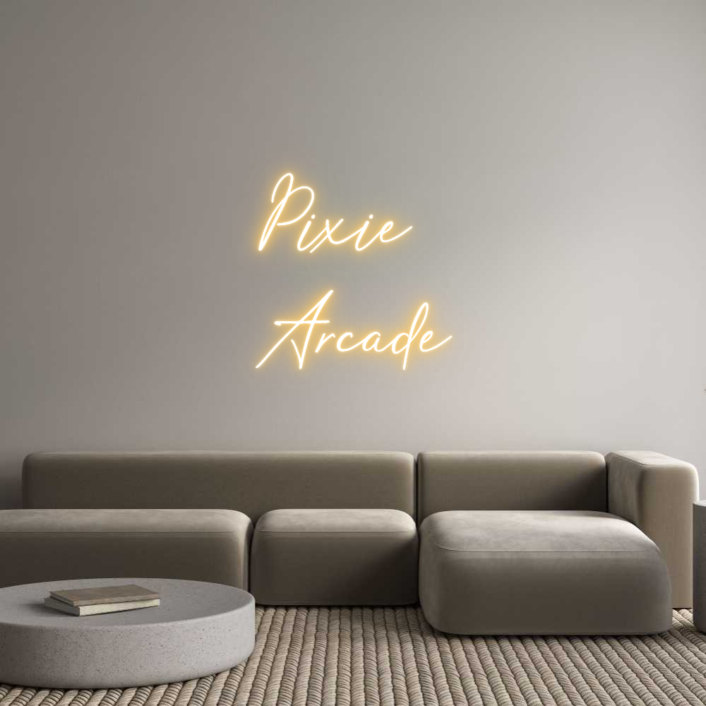 Custom Neon Text - Pixie 
Arcade