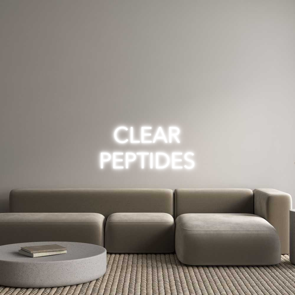 Custom Neon Text - CLEAR
PEPTIDES