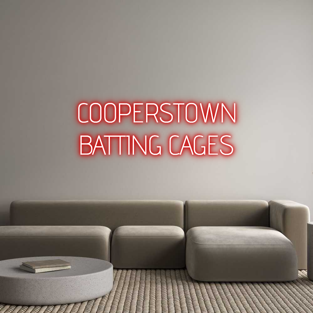 Custom Neon Text - COOPERSTOWN
...