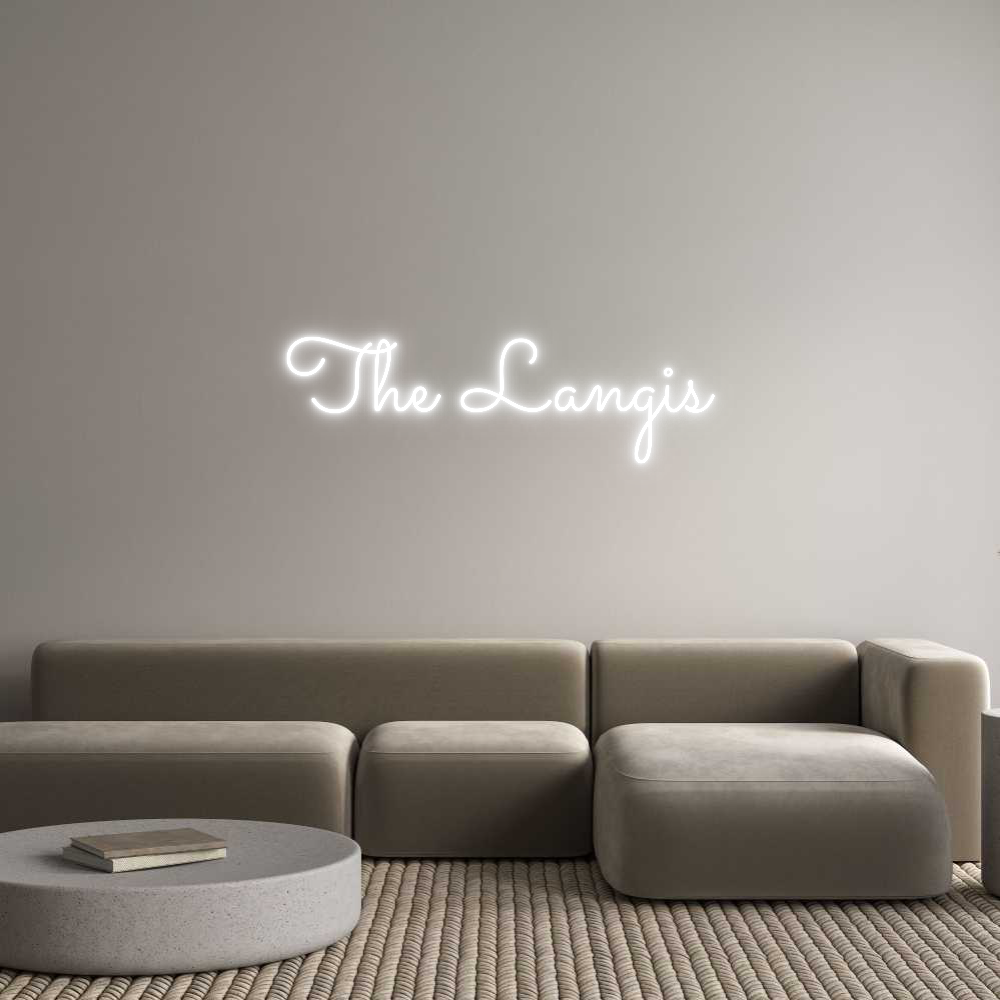 Custom Neon Text - The Langis