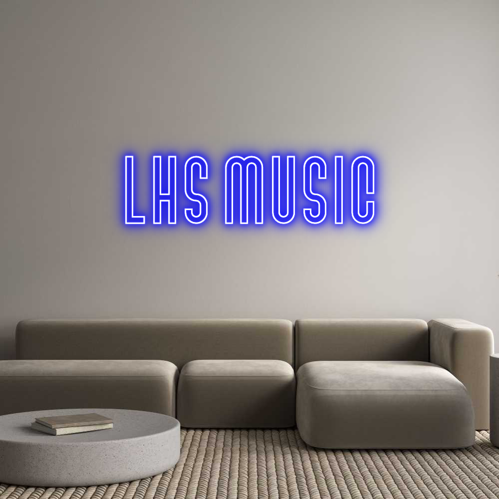 Custom Neon Text - LHS Music