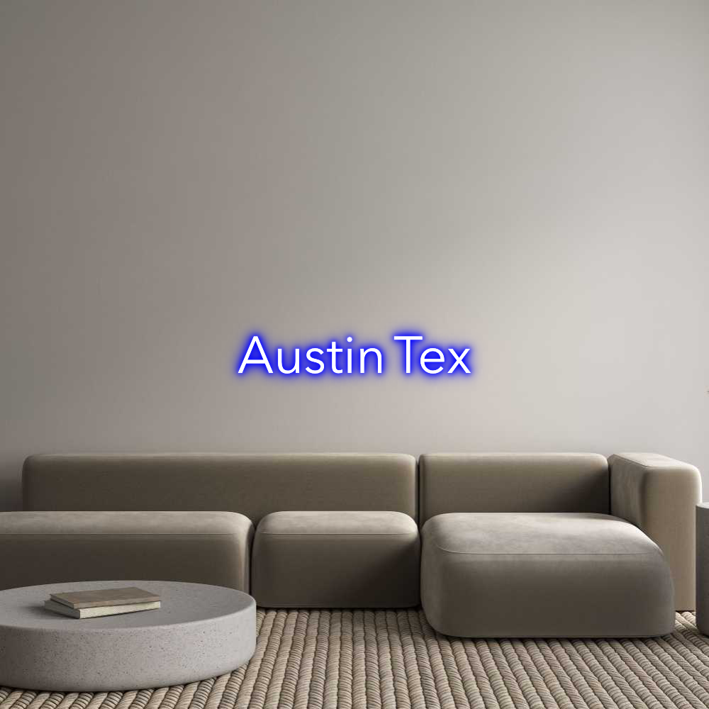 Custom Neon Text - Austin Tex