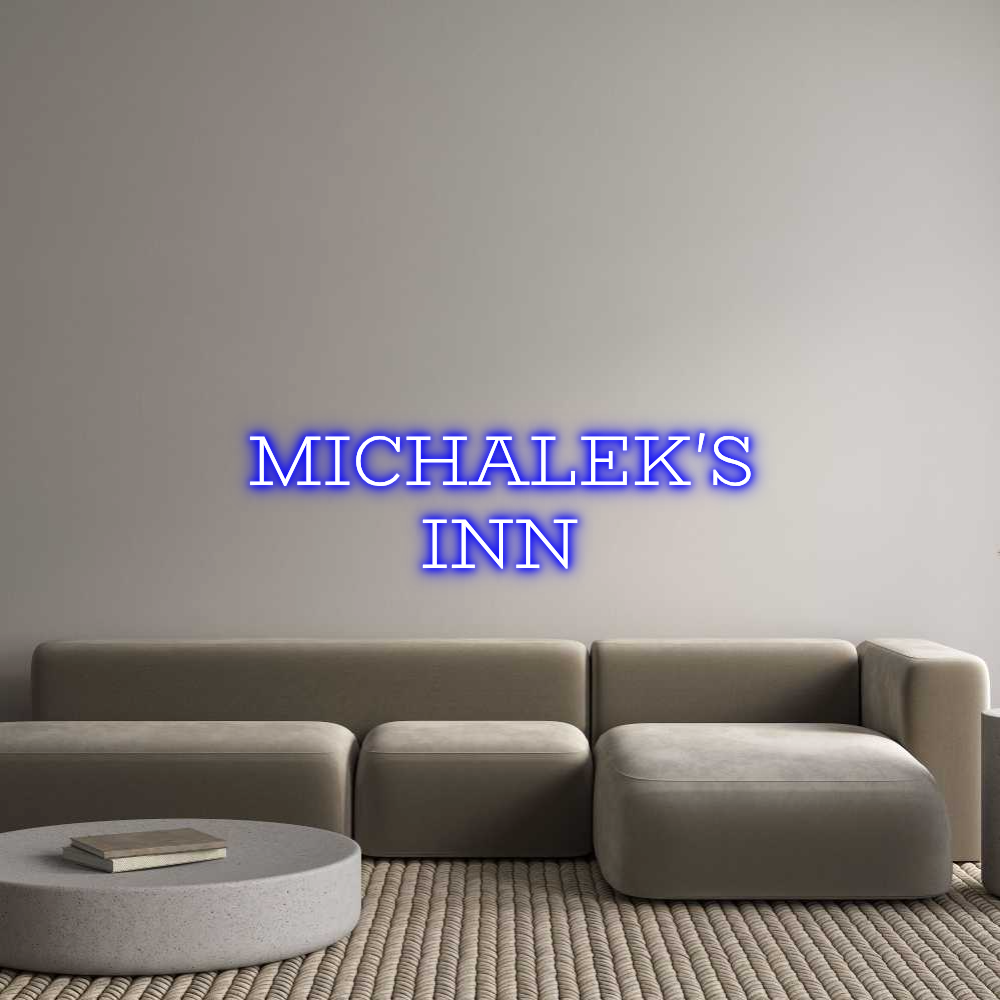 Custom Neon Text - MICHALEK'S
INN