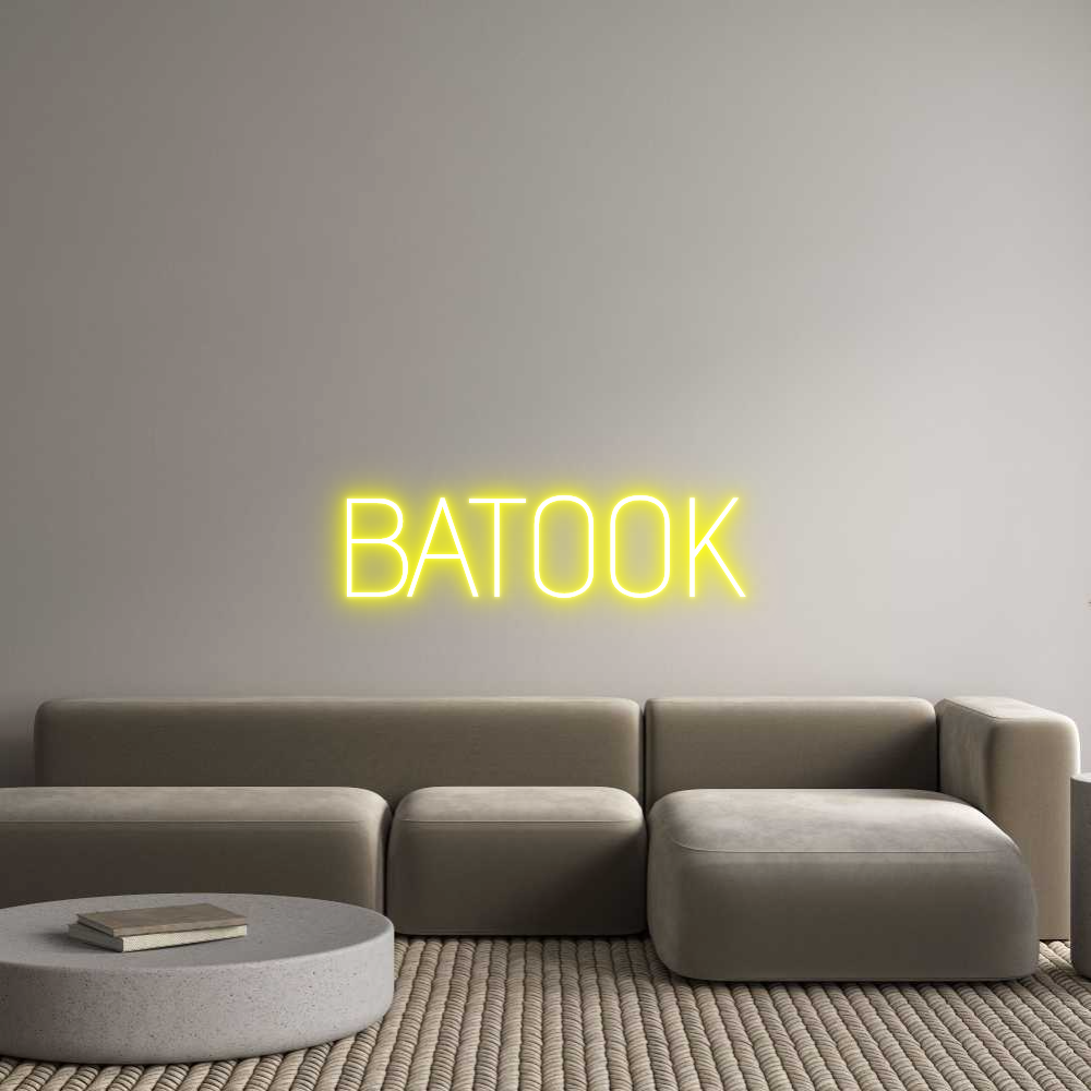 Custom Neon Text - BATOOK