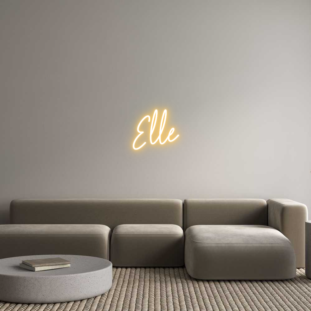 Custom Neon Text - Elle