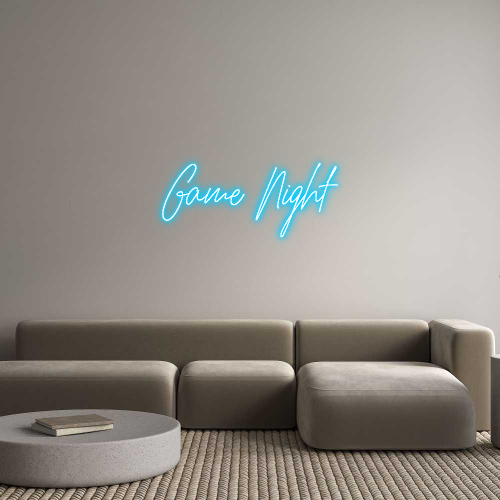 Custom Neon Text - Game Night