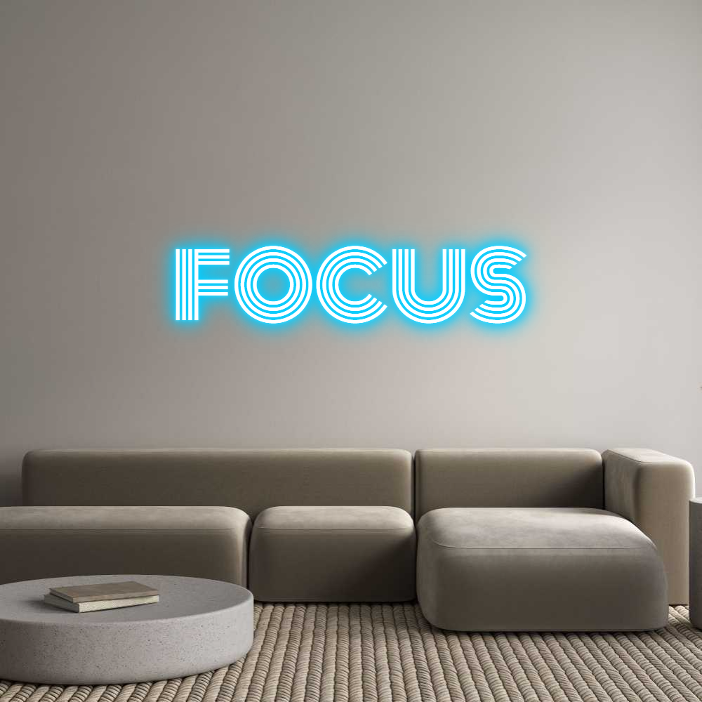 Custom Neon Text - FOCUS