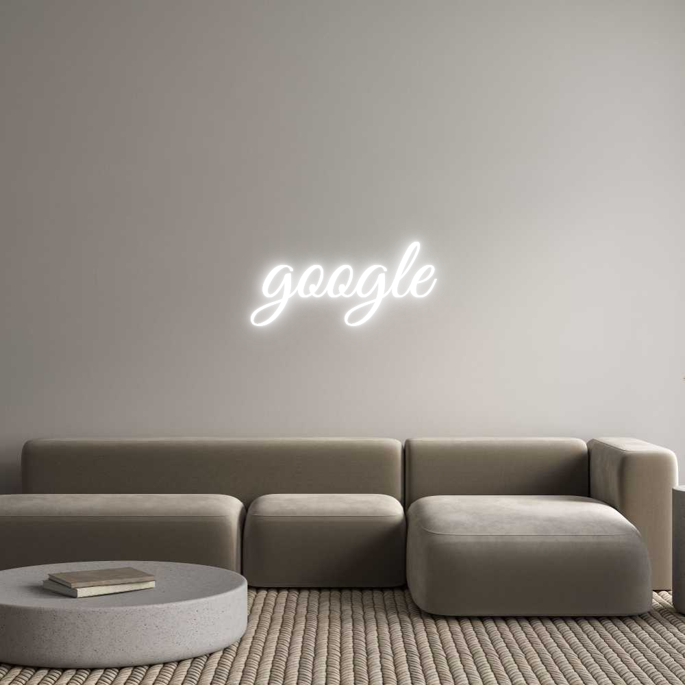 Custom Neon Text - google
